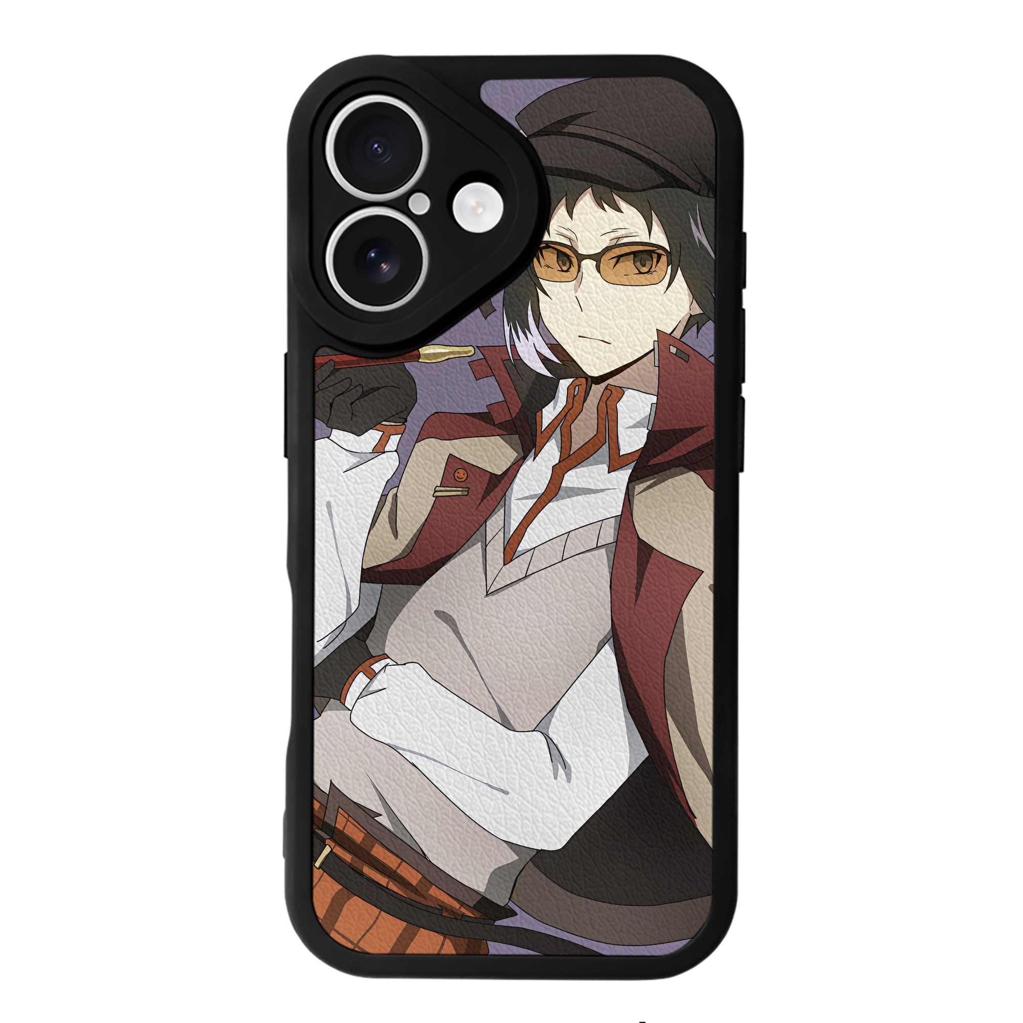 （画像用） 文豪ストレイドッグス Bungo Stray Dogs 【iPhone 16シリーズ対応】シリコンスマホケース（レザー調） 材質：シリコン